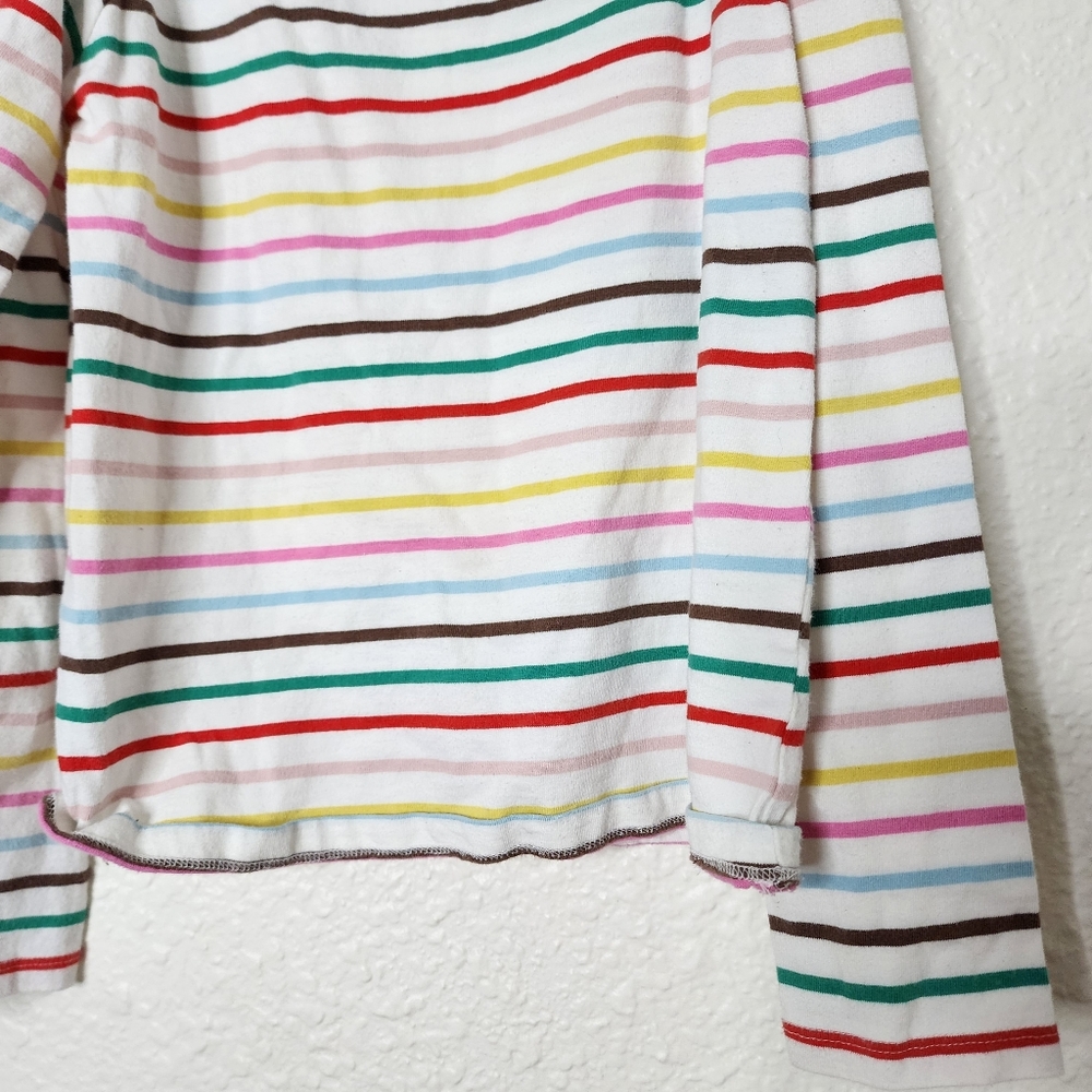 Boden Kids Multicolored Stripes Long Sleeve Shirt Kids Size 9-10Y - Picture 2 of 5